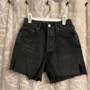 Agolde, size 25, black jean shorts